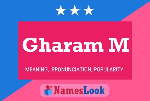 Gharam M Name Poster