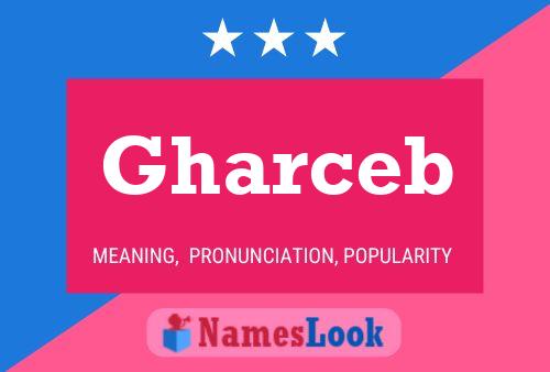 Gharceb Name Poster