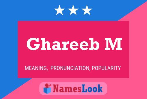 Ghareeb M Name Poster