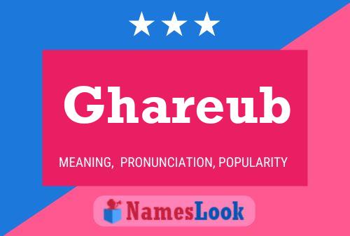 Ghareub Name Poster