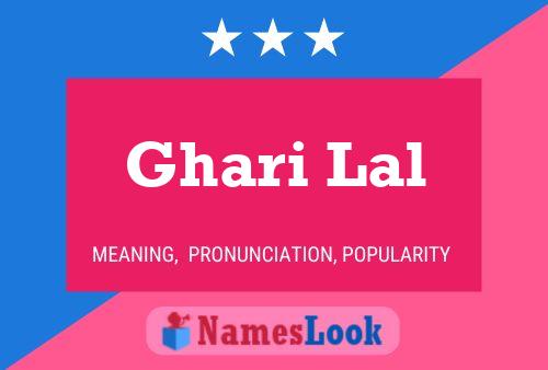 Ghari Lal Name Poster