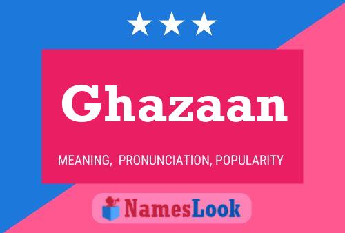 Ghazaan Name Poster