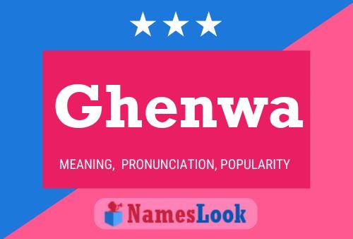 Ghenwa Name Poster