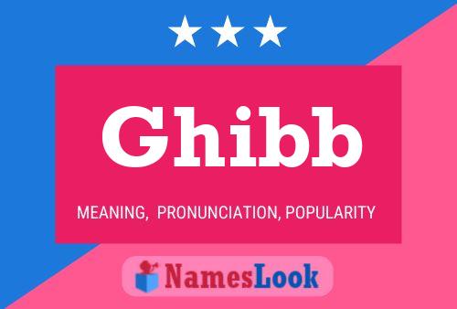 Ghibb Name Poster