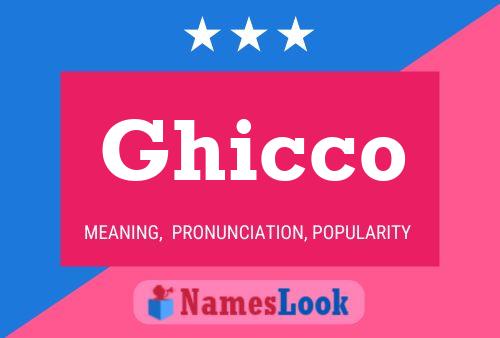 Ghicco Name Poster