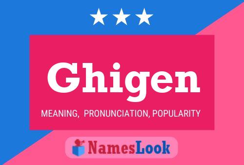 Ghigen Name Poster