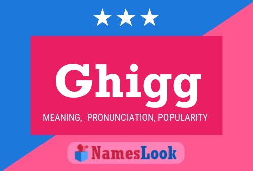 Ghigg Name Poster