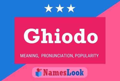 Ghiodo Name Poster