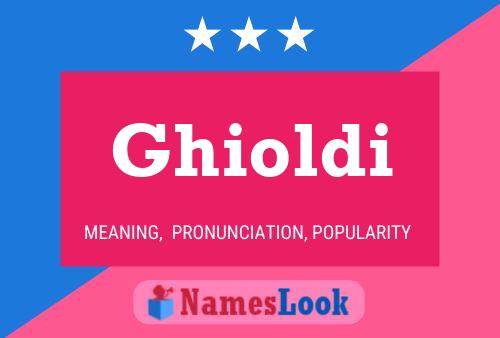 Ghioldi Name Poster