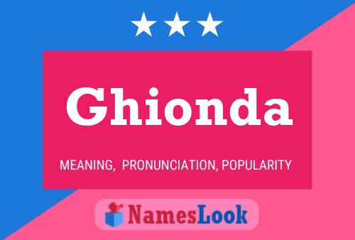 Ghionda Name Poster