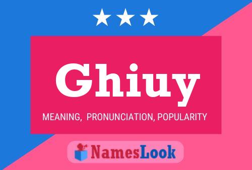 Ghiuy Name Poster