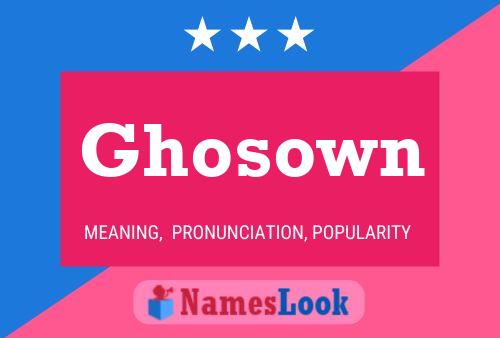 Ghosown Name Poster