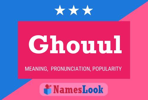 Ghouul Name Poster