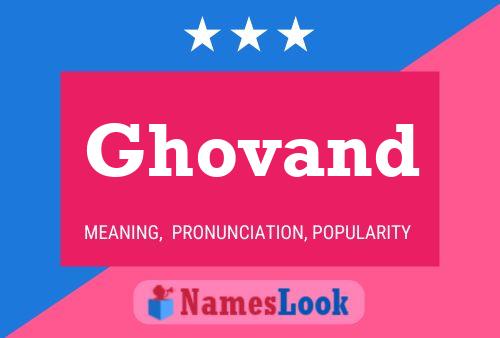 Ghovand Name Poster