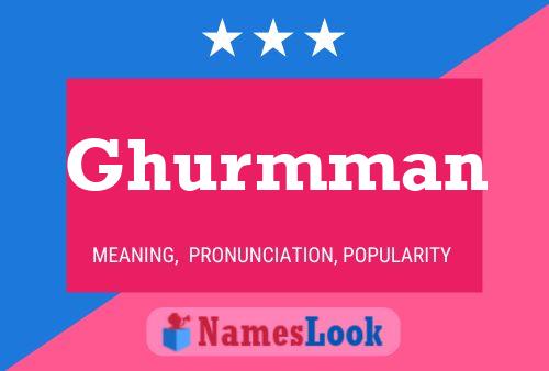 Ghurmman Name Poster