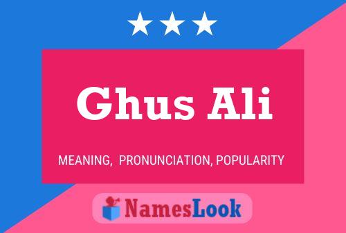 Ghus Ali Name Poster