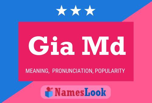 Gia Md Name Poster