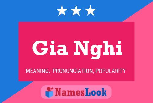 Gia Nghi Name Poster