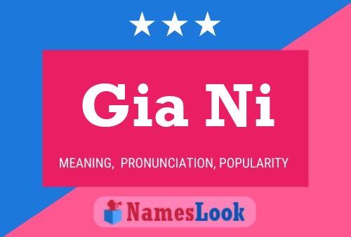 Gia Ni Name Poster