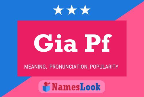 Gia Pf Name Poster