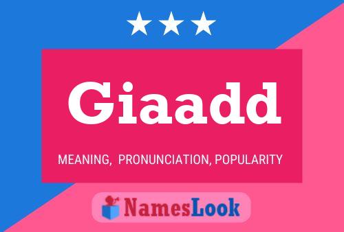 Giaadd Name Poster