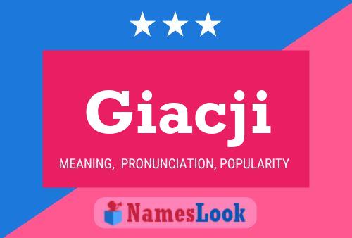 Giacji Name Poster