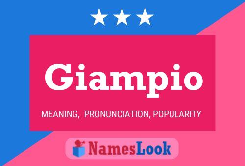 Giampio Name Poster