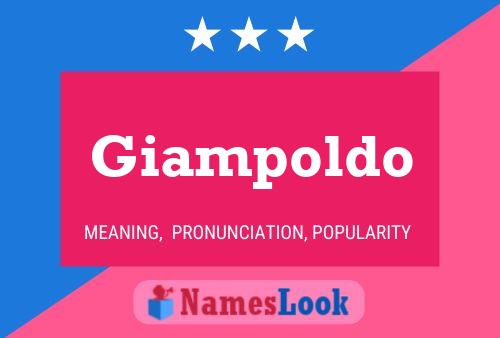 Giampoldo Name Poster