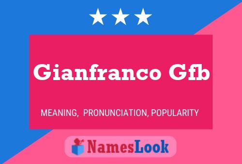 Gianfranco Gfb Name Poster