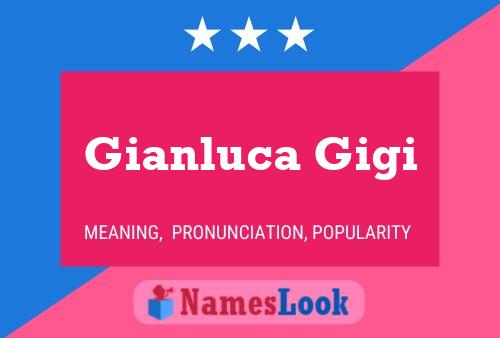 Gianluca Gigi Name Poster