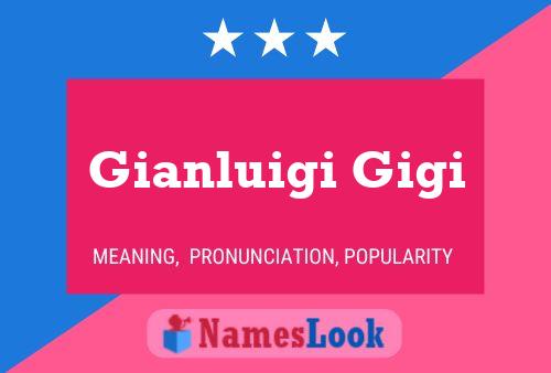 Gianluigi Gigi Name Poster