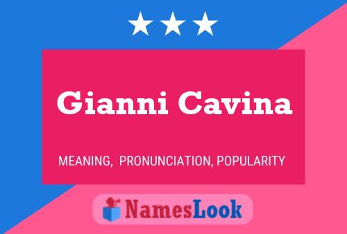 Gianni Cavina Name Poster