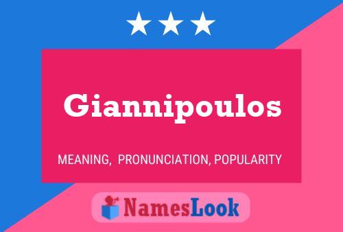 Giannipoulos Name Poster