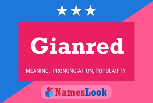 Gianred Name Poster