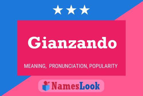 Gianzando Name Poster