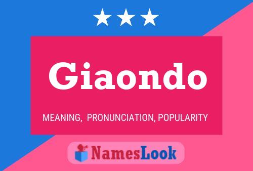 Giaondo Name Poster