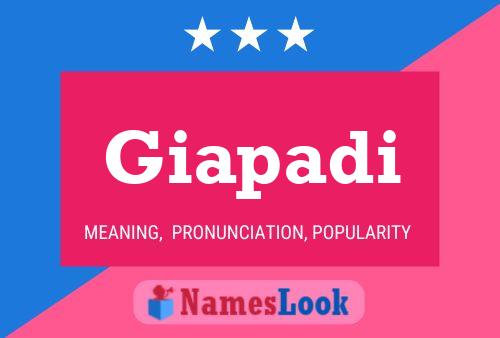 Giapadi Name Poster