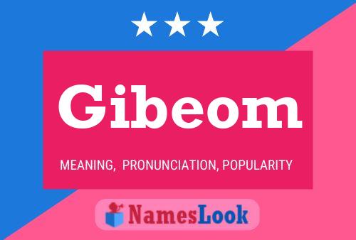 Gibeom Name Poster