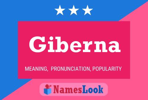 Giberna Name Poster