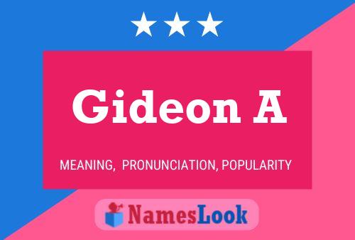 Gideon A Name Poster