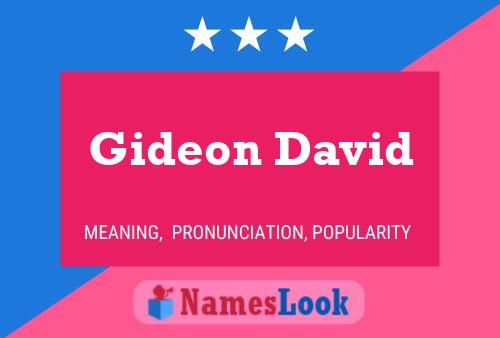 Gideon David Name Poster