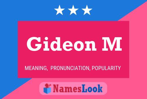 Gideon M Name Poster