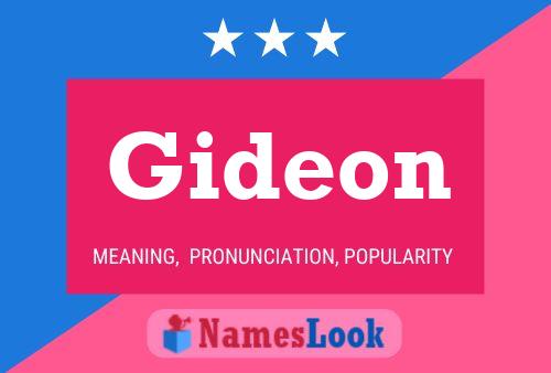 Gideon Name Poster