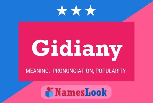 Gidiany Name Poster