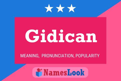 Gidican Name Poster