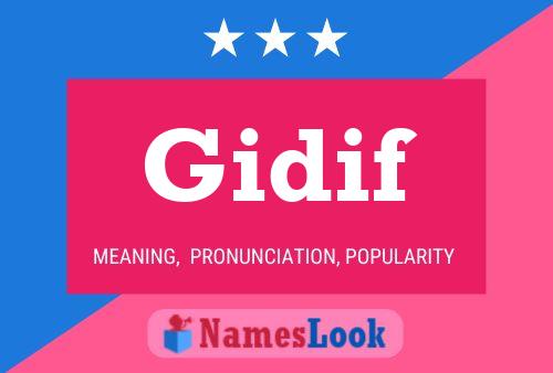 Gidif Name Poster