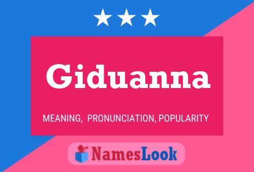 Giduanna Name Poster