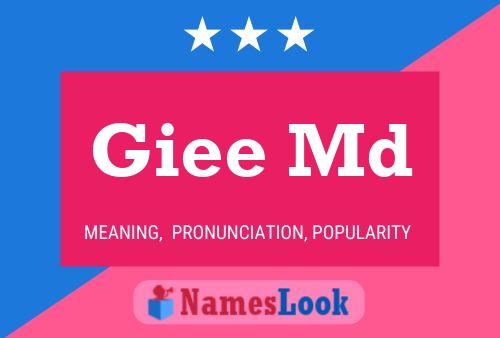 Giee Md Name Poster