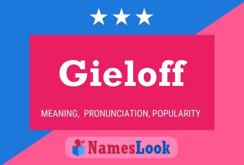 Gieloff Name Poster