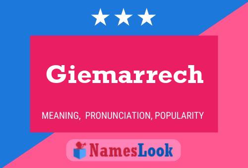 Giemarrech Name Poster